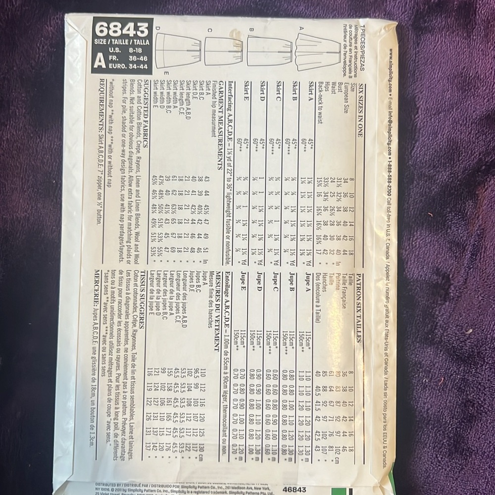 New Look sewing pattern - Picture 2 of 2